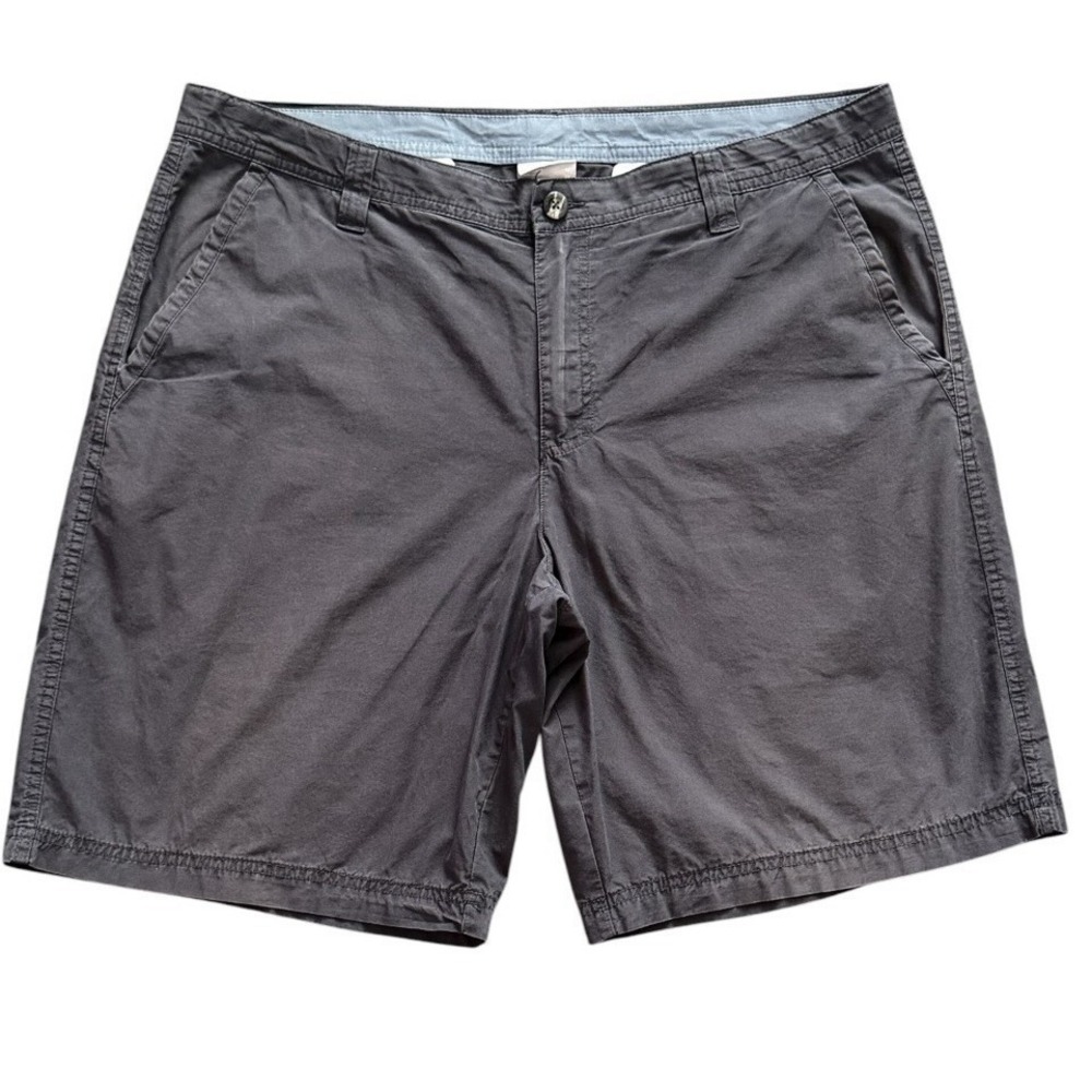 Columbia Shorts Mens 38 Gray Cotton Chino Casual Outdoor Hiking Travel